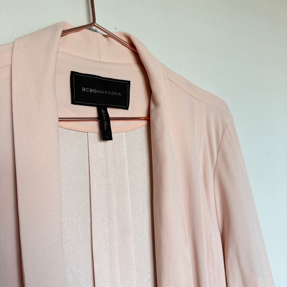 BCBG MAXAZRIA Womens Fairy Robe Jacket Large Pink Cottagecore Feminine $298 - Picture 6 of 10